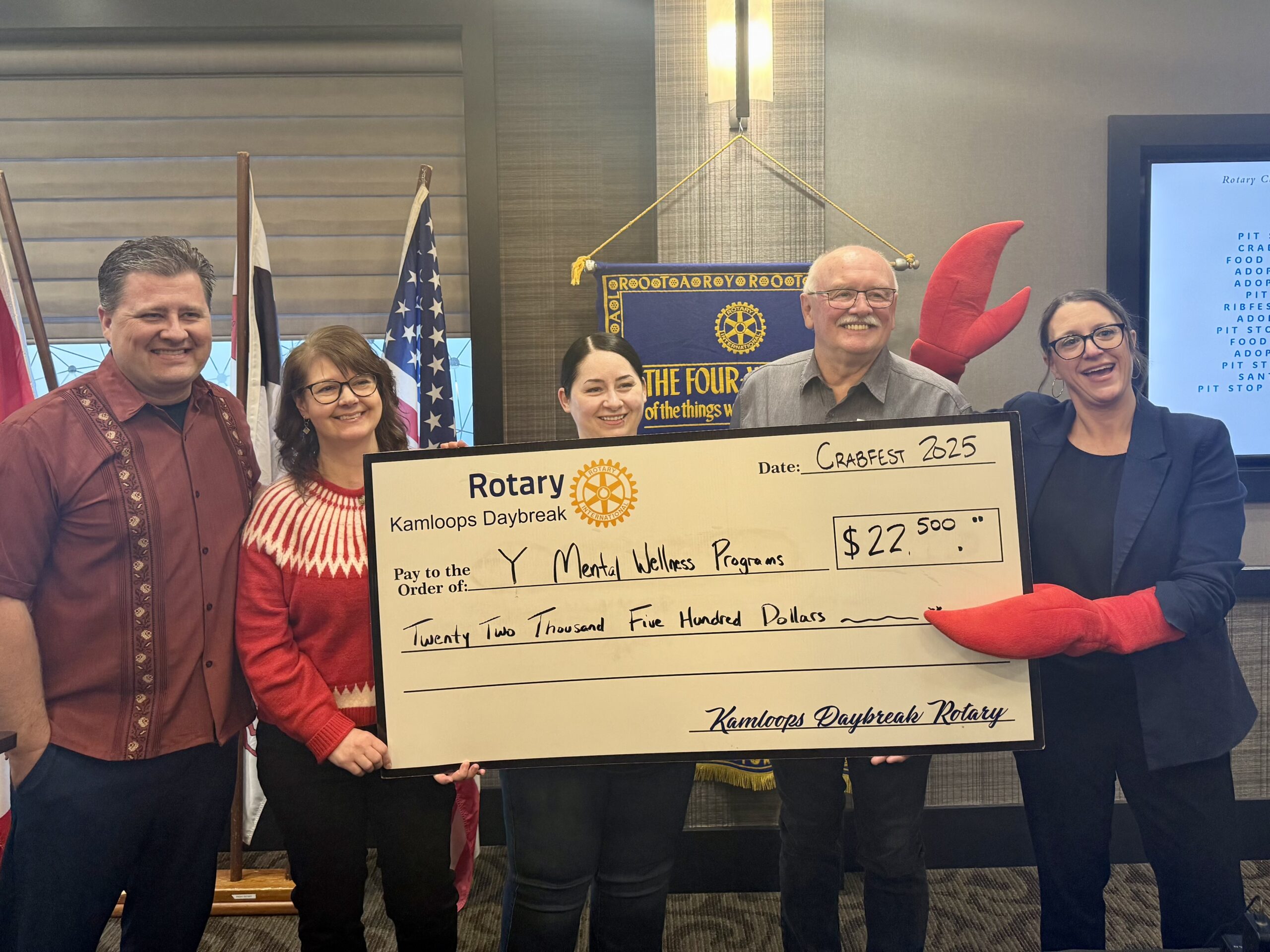Not crabby at fundraising successes